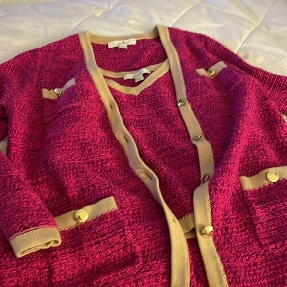 Lilly hot pink sweater set - Picture 3 of 6